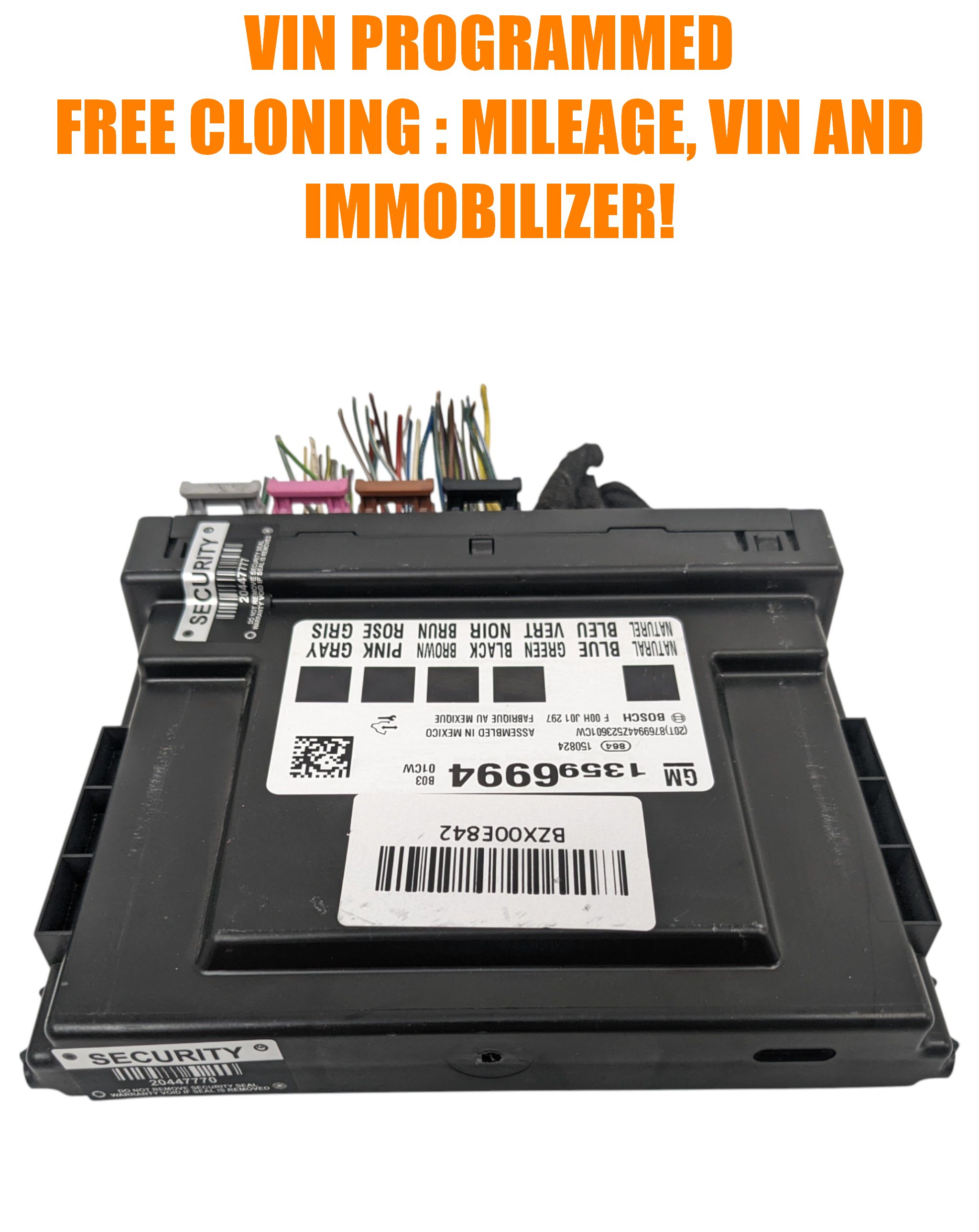 VIN PROGRAMMED Plug&Play Body Control Module 13596994 Fits GM 2014